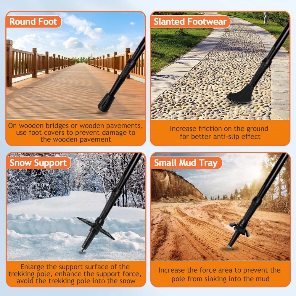 2 Pack Lightweight Foldable Tr - огляд і ціна Trekking Pole Carbon