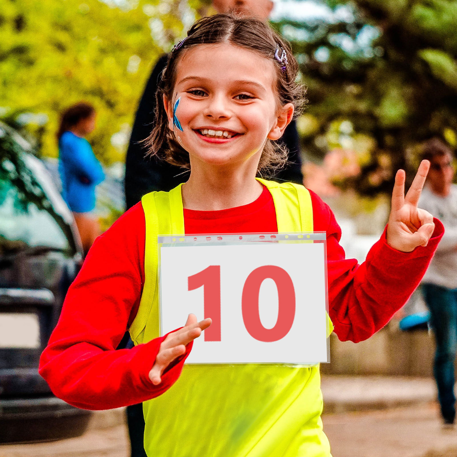 100Pcs Transparent Bib Number  - огляд і ціна Race Bib