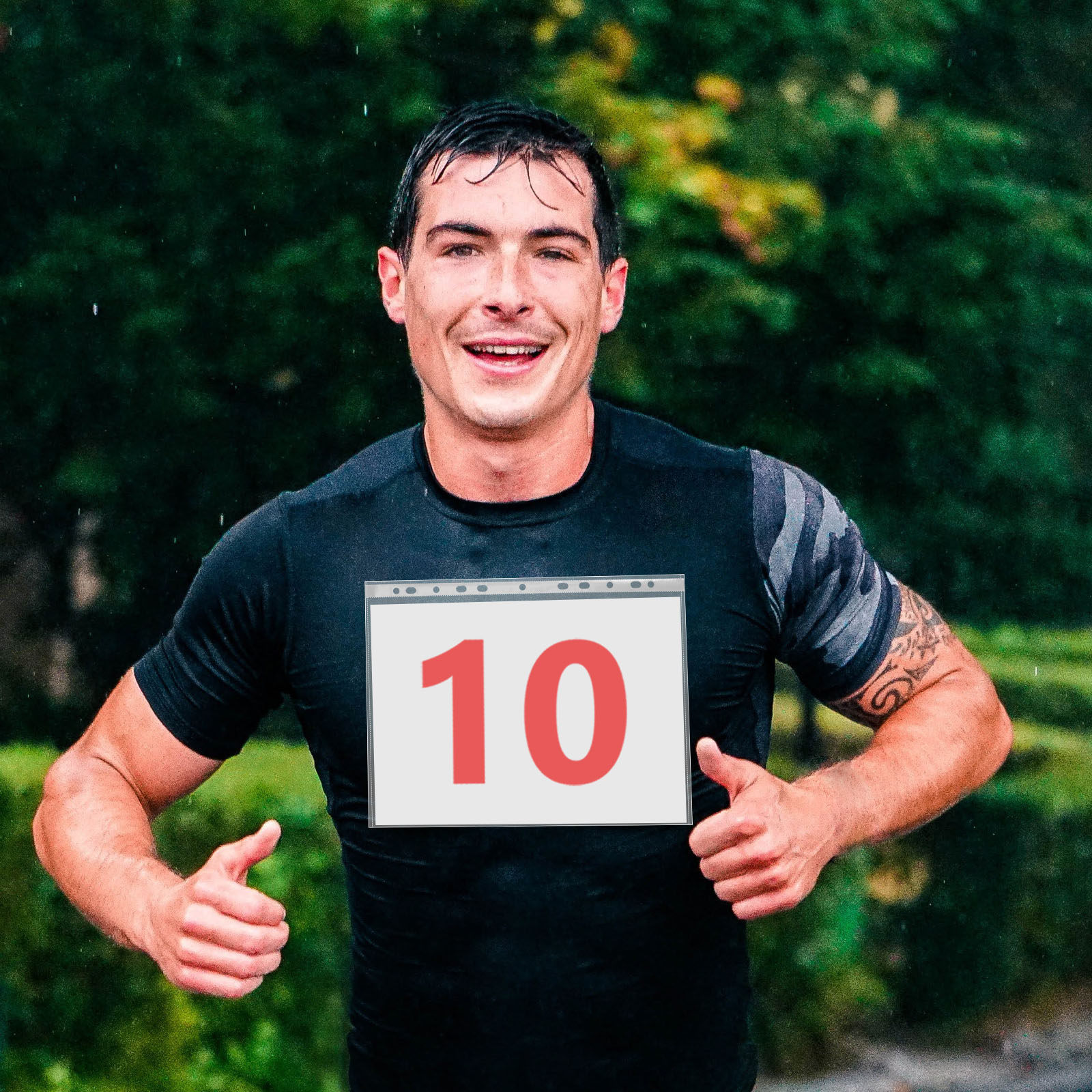 100Pcs Transparent Bib Number  - огляд і ціна Race Bib