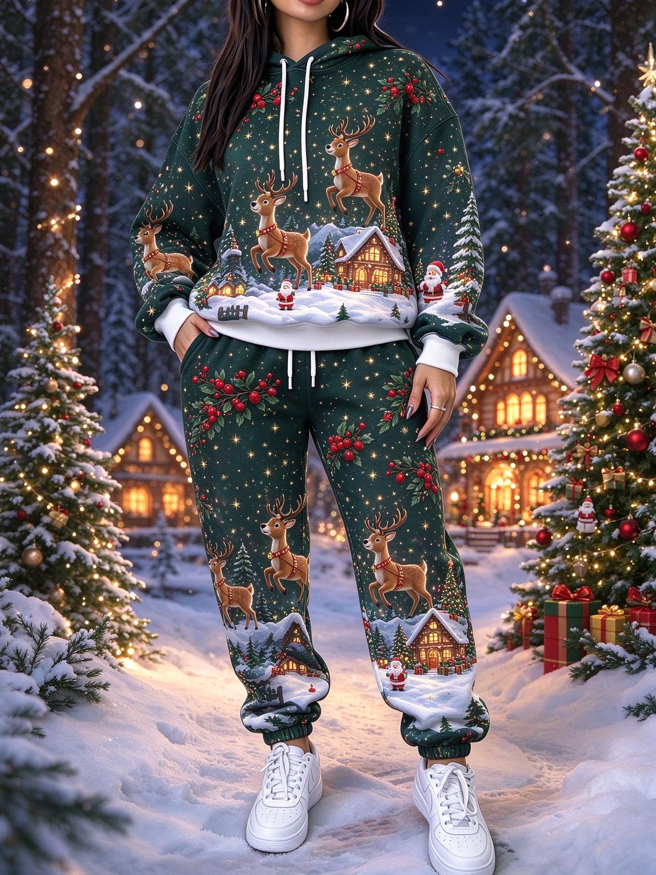 Women Christmas 2 Piece Tracks - огляд і ціна Joggers Pants