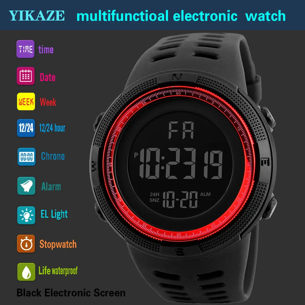 YIKAZE X01 Men's Digital Watch - огляд і ціна Running Watch