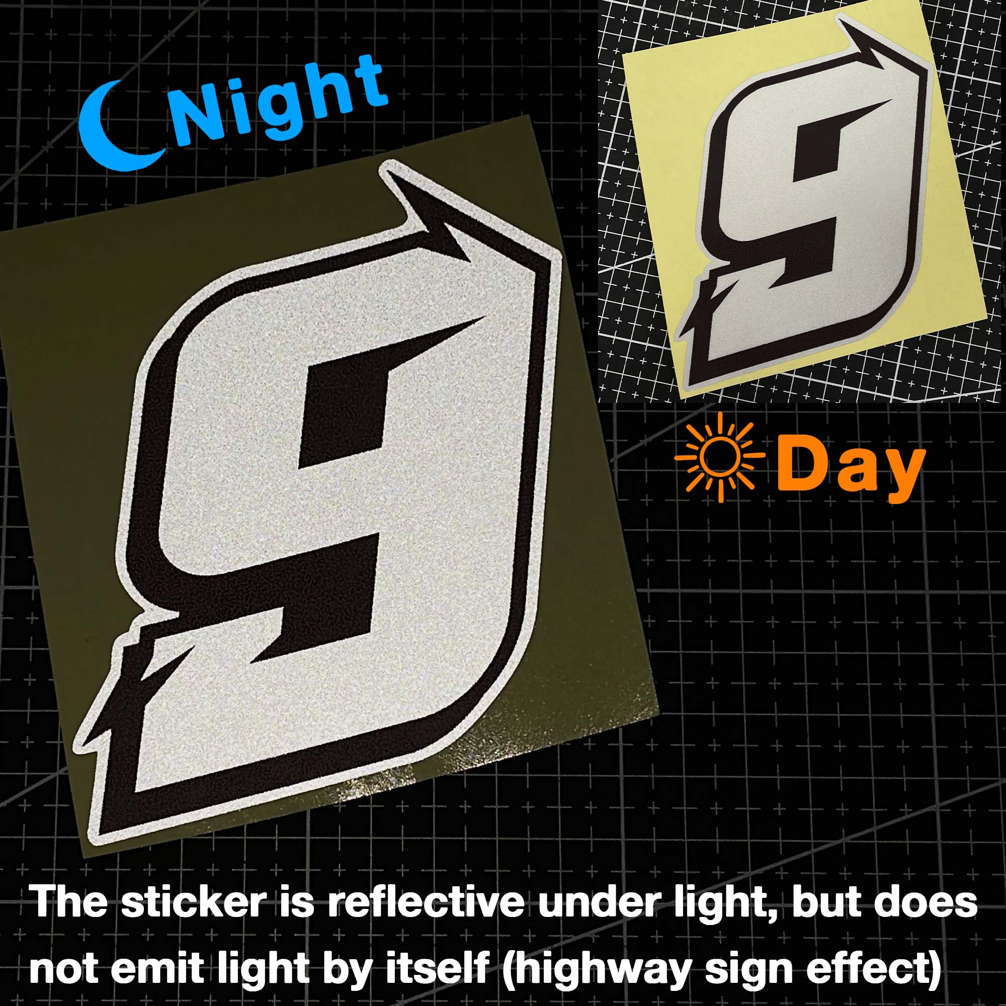 1PC Reflective Arabic Numerals - огляд і ціна Race Bib